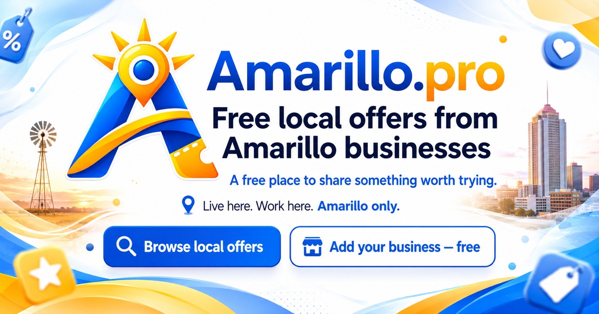 Amarillo.Pro — free local offers from Amarillo businesses